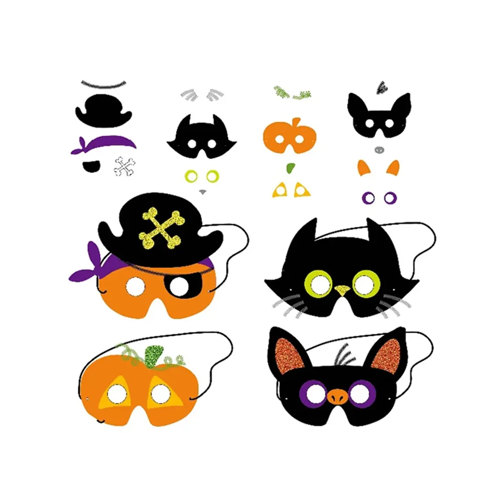 Elsas Popular Halloween Diy Craft Party Children's Orange Masquerade