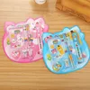 8pcs Kids Stationery Set Girls Boys Pencil Ruler Eraser Pen Writing Instruments