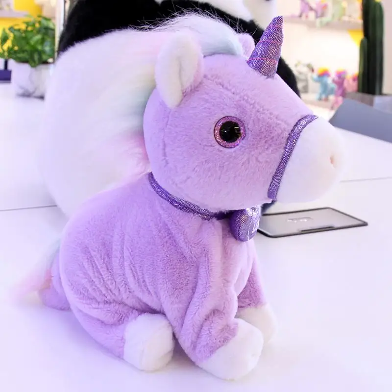 Somersault Cute Unicorn animal Voice control Stuffed Electric Toy plush educational Walking Electronic Toys for child kids