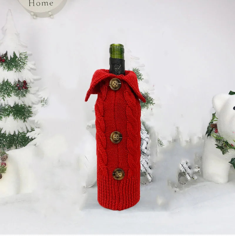 Details about   Christmas Decoration Wine Dinner Party Xmas Table Santa Bottle Gift Cover Bag 