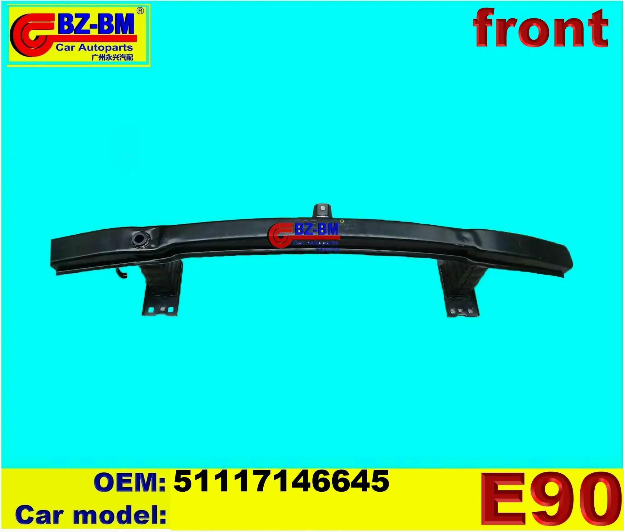 Hood Fender Front Bumper Reinforcer Bar For Bmw Benz Headlight Bracket