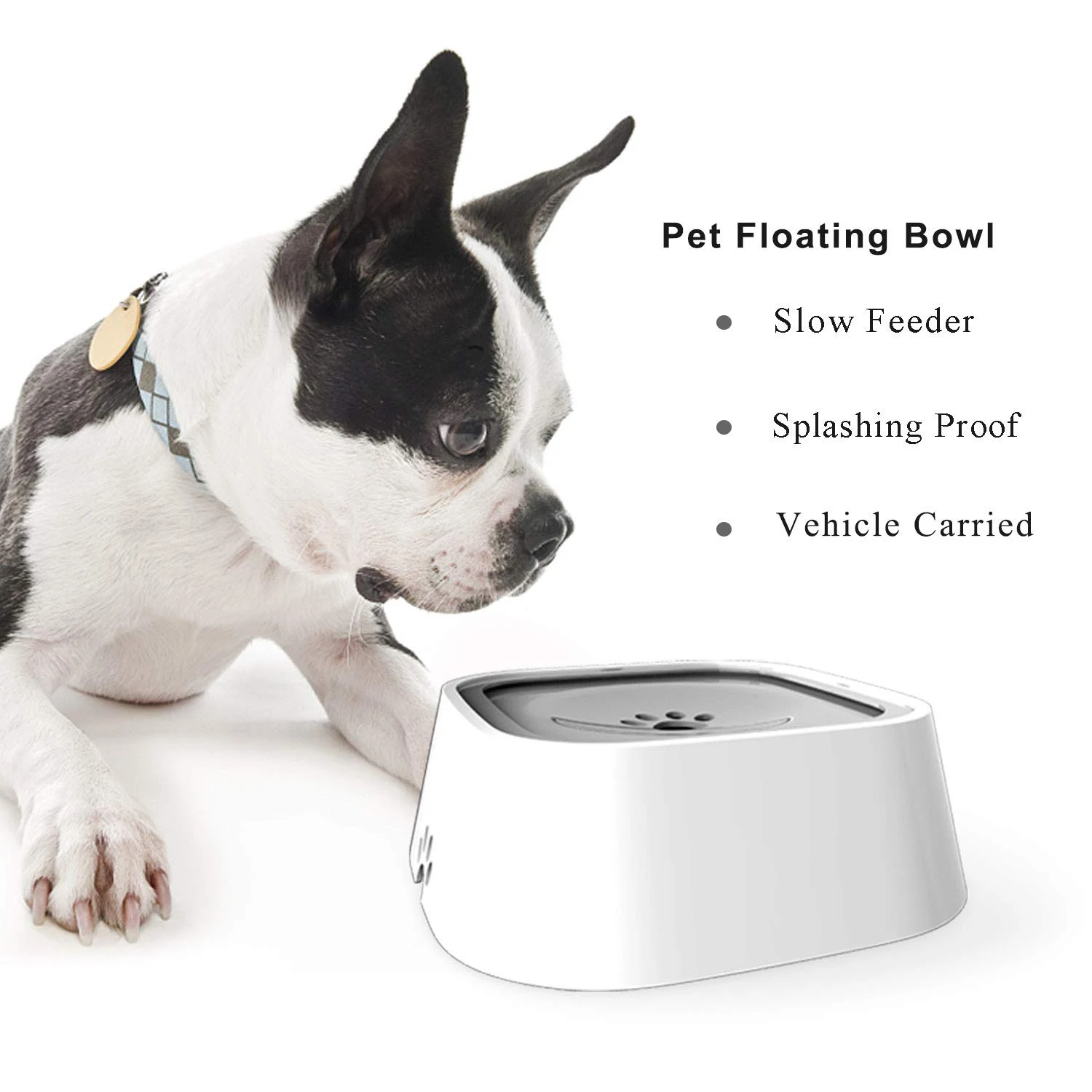 Dog Water Bowl Portable Vehicle Carried Floating Bowl Cat Water Bowl ...