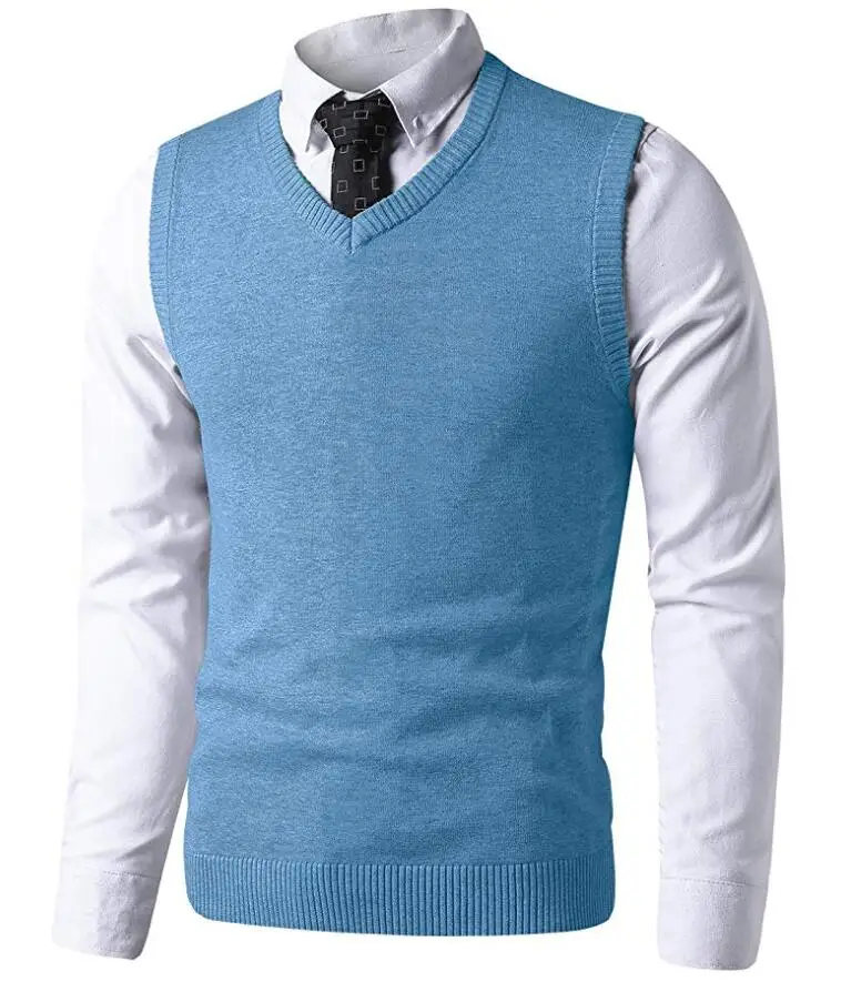H2H Mens Slim Fit Sweater Vest V Neck Sleeveless Sweater Pullover Sweaters Cable Knitted with Ribbing Edge 
