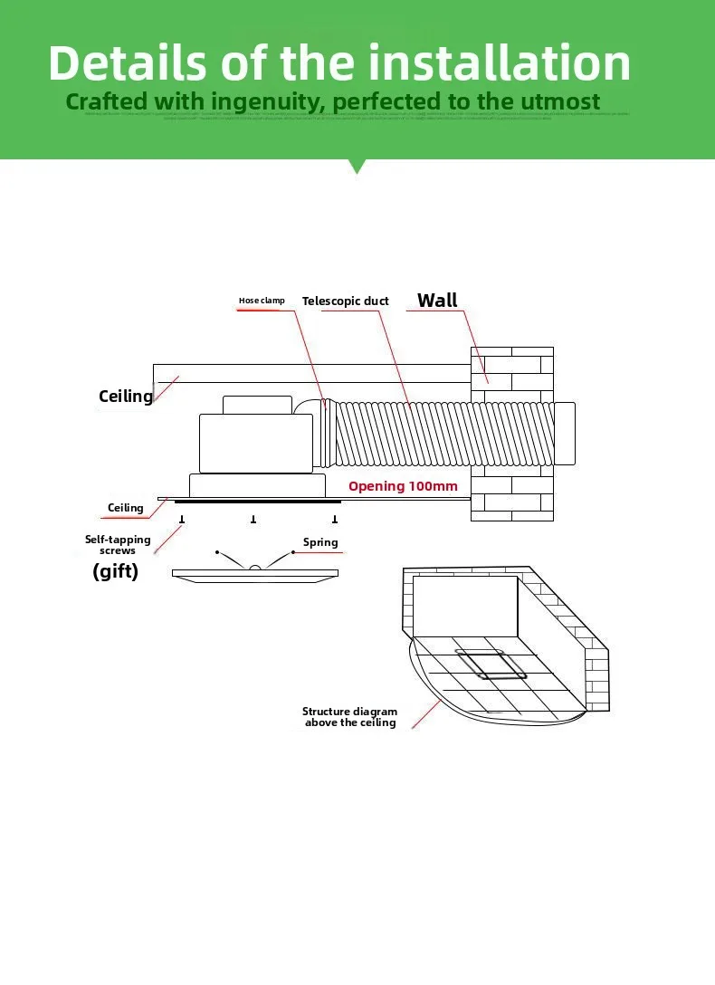 Ceiling Exhaust Ventilation Fan, 300X300, 220V, A.C. Source - detail 32