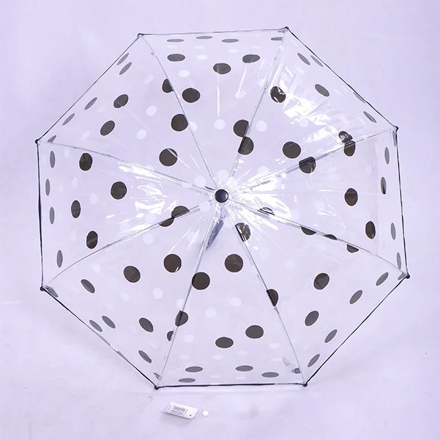 Creative Mushroom Dome Shape Customizable Clear Plastic Umbrella For