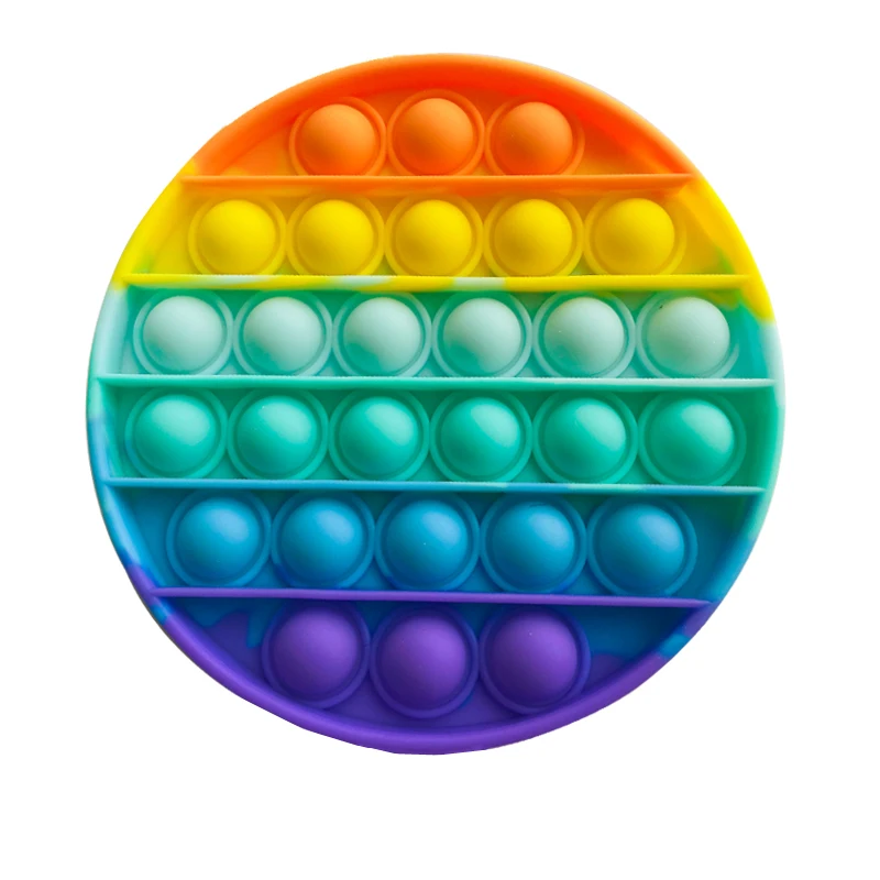 

Push Pop fidget toy tie dye,2 Pieces, Rainbow