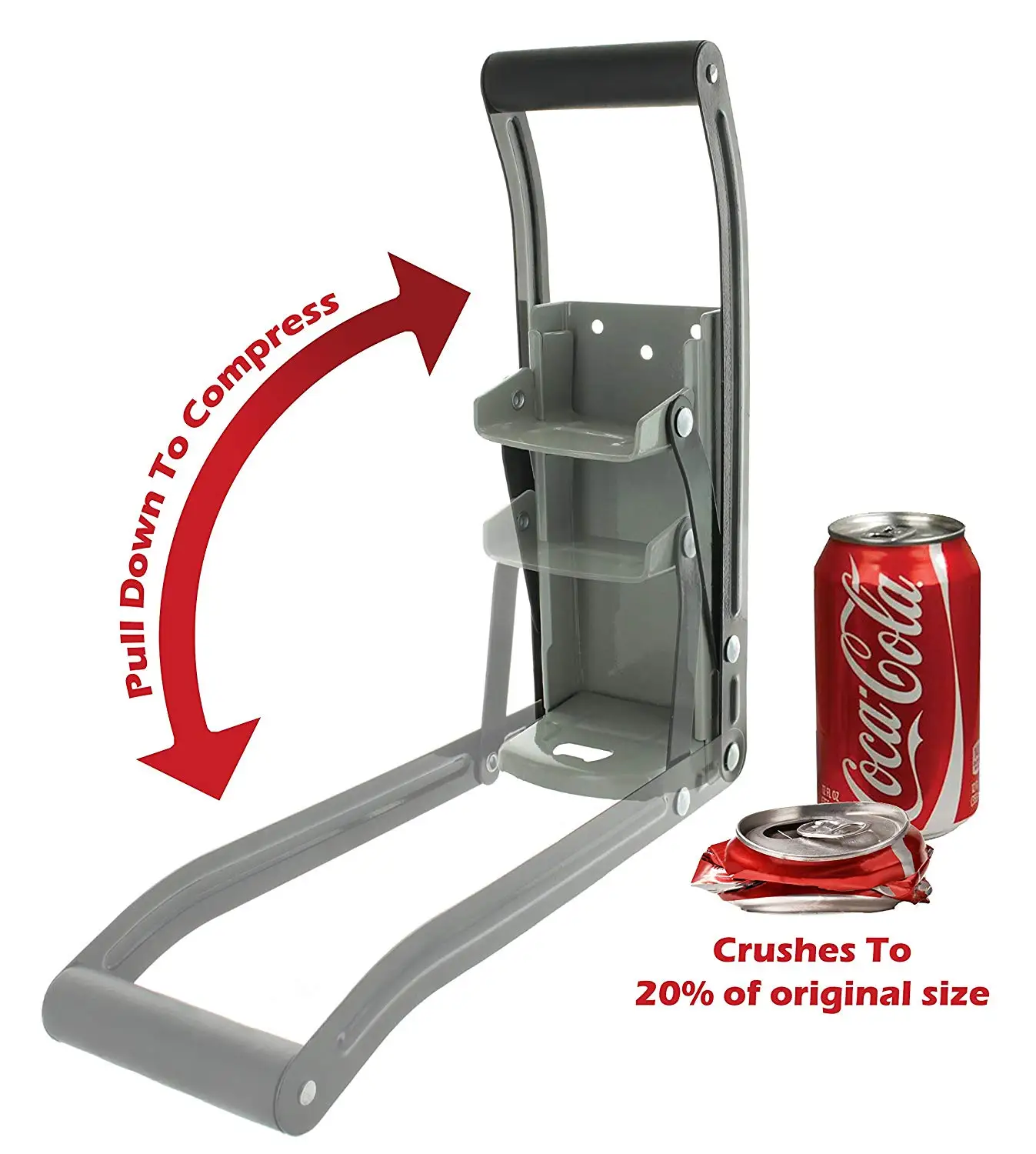 16 Oz. Metal Can Crusher,Heavyduty Wallmounted Smasher For Aluminum Seltzer,Soda,Beer Cans And