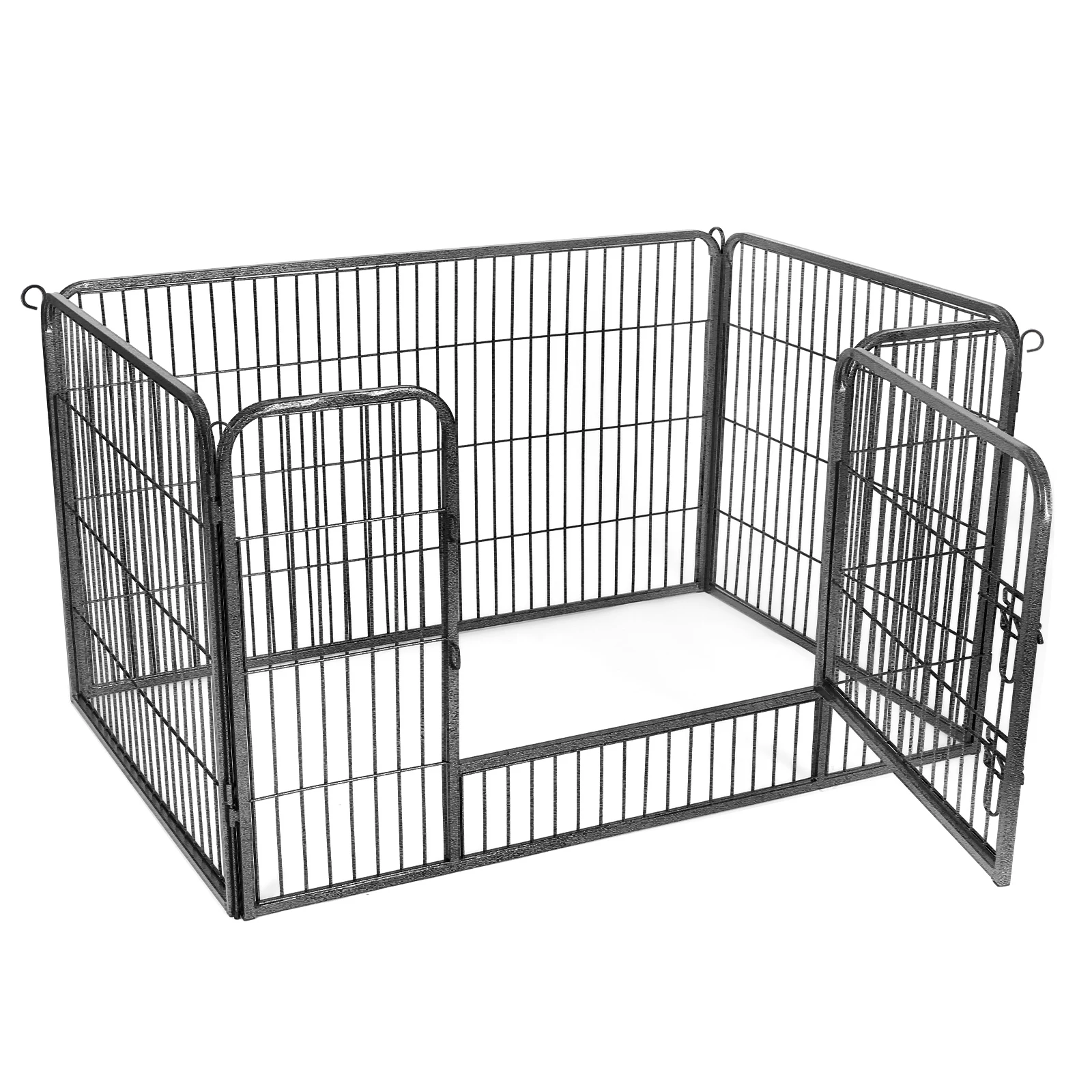 Feandrea Ppk04gy High Quality Stackable Dog Cage Metal Kennels Pet Wire