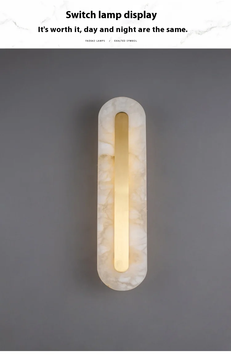 product modern nordic led wall lamps creative marble indoor gold minimalist line luxury design bedside wall decor easy recessed home-7