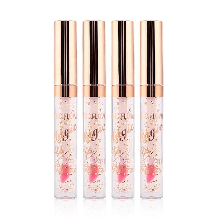 Gold Foil Color Lip Gloss Magic Temperature Changed Color Lip Oil