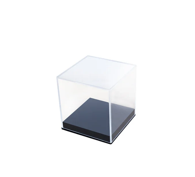 Vitrine Transparente Acrylique 45x33x33 Cm - Boîte De Rangement Cube à Assembler, Pour Figurines Et Collections