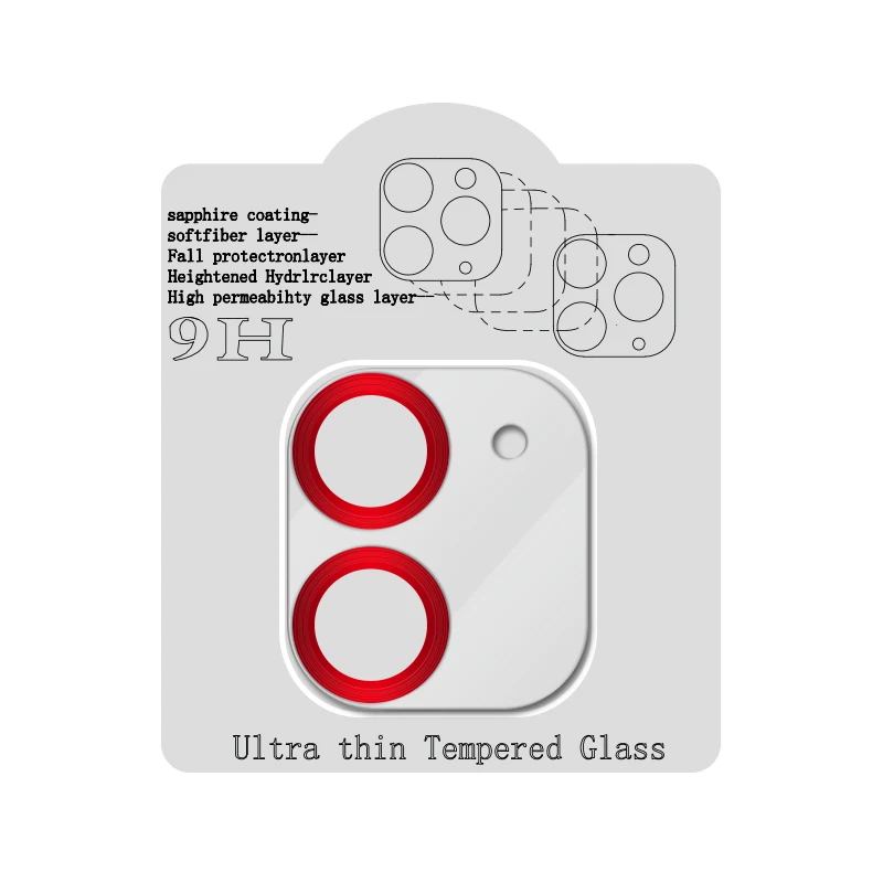 Maximum Coverage Platinum Tempered Glass HD Clear for iphone 12 Phone Camera Lens Screen Protector