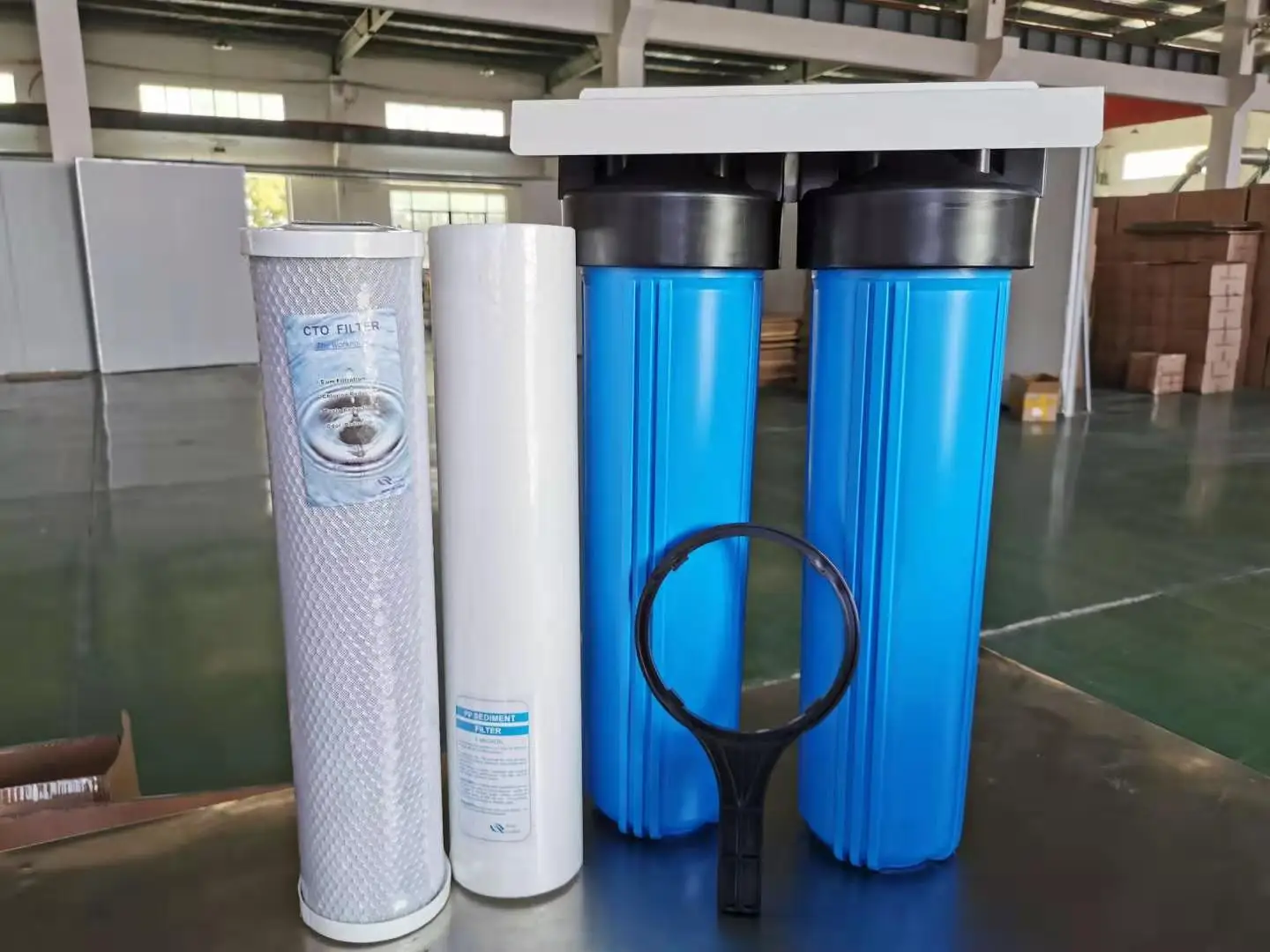 2stage/3 Stage Big Blue Cartridge Filer Housing 4.5x20 Water Filter