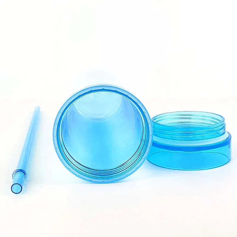 16oz Plastic Tumblers Lids And Straws Reusable Tumbler With Straw