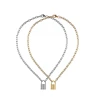 Fashion Personalized Vintage Simple Fashion Women Sexy Lock Pendant Padlock Necklace