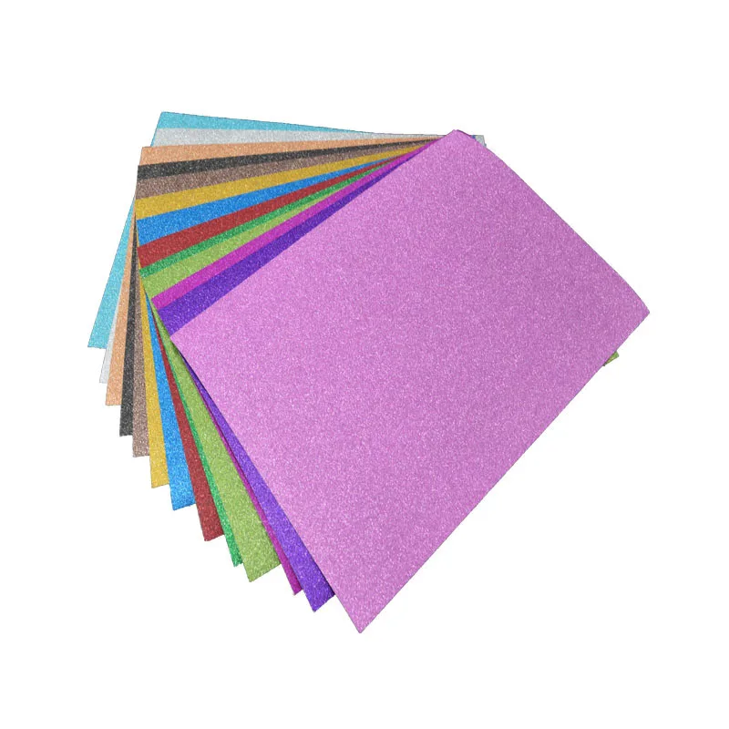 250gsm Glitter Printed Cardboard Fashion Design Glitter Cardstock Craft