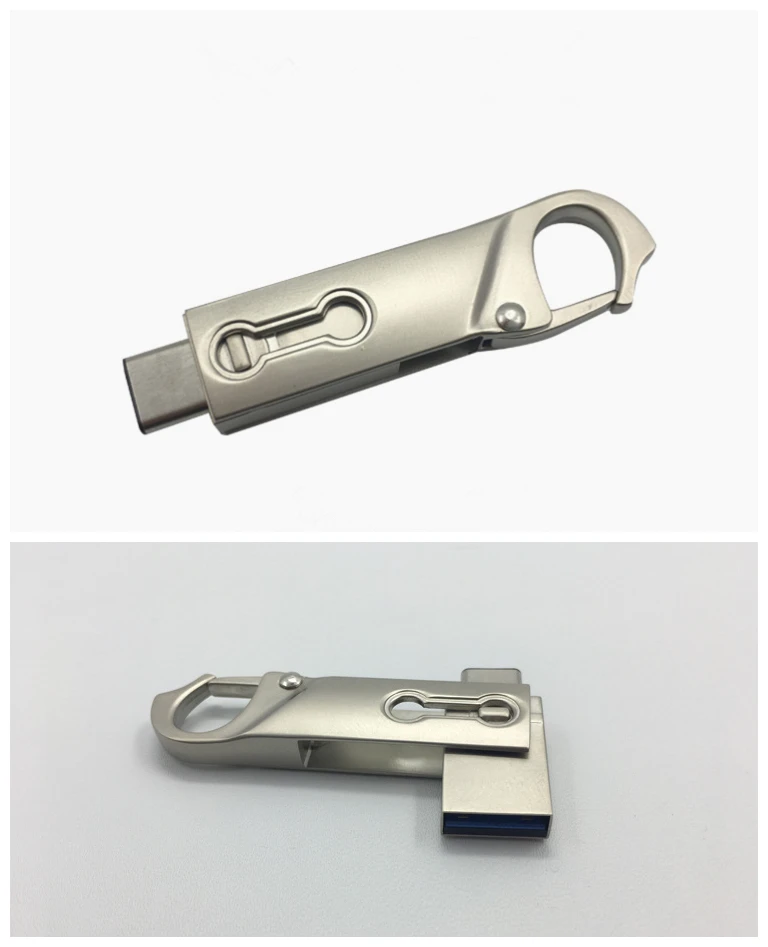 Gift Promotion 4GB USB Flash Drive 2.0 Pen Drive Apply for iphone and Computer mini swivel metal phone dual usb storage - ANKUX.COM