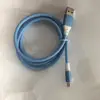 Voice activated LED Glow Flowing usb cable Charger Type c Micro USB for iphone Android Charging Cable mobile phone data cable