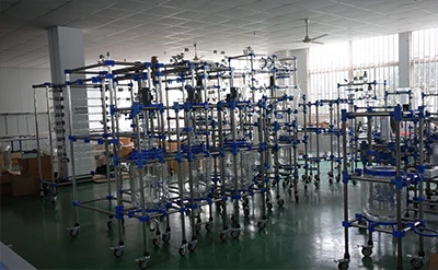 50L glass jacket automatic high pressure PLC controlled lab chemical pyrolysis reactor for esterification details