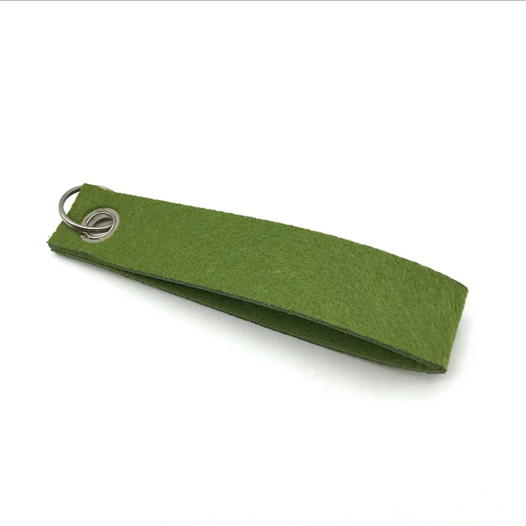 Hot selling felt decoration keyholder with ring