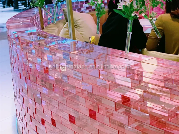 Wholesale 200x100x50mm Crystal Glass Block/brick For Decoration Wall