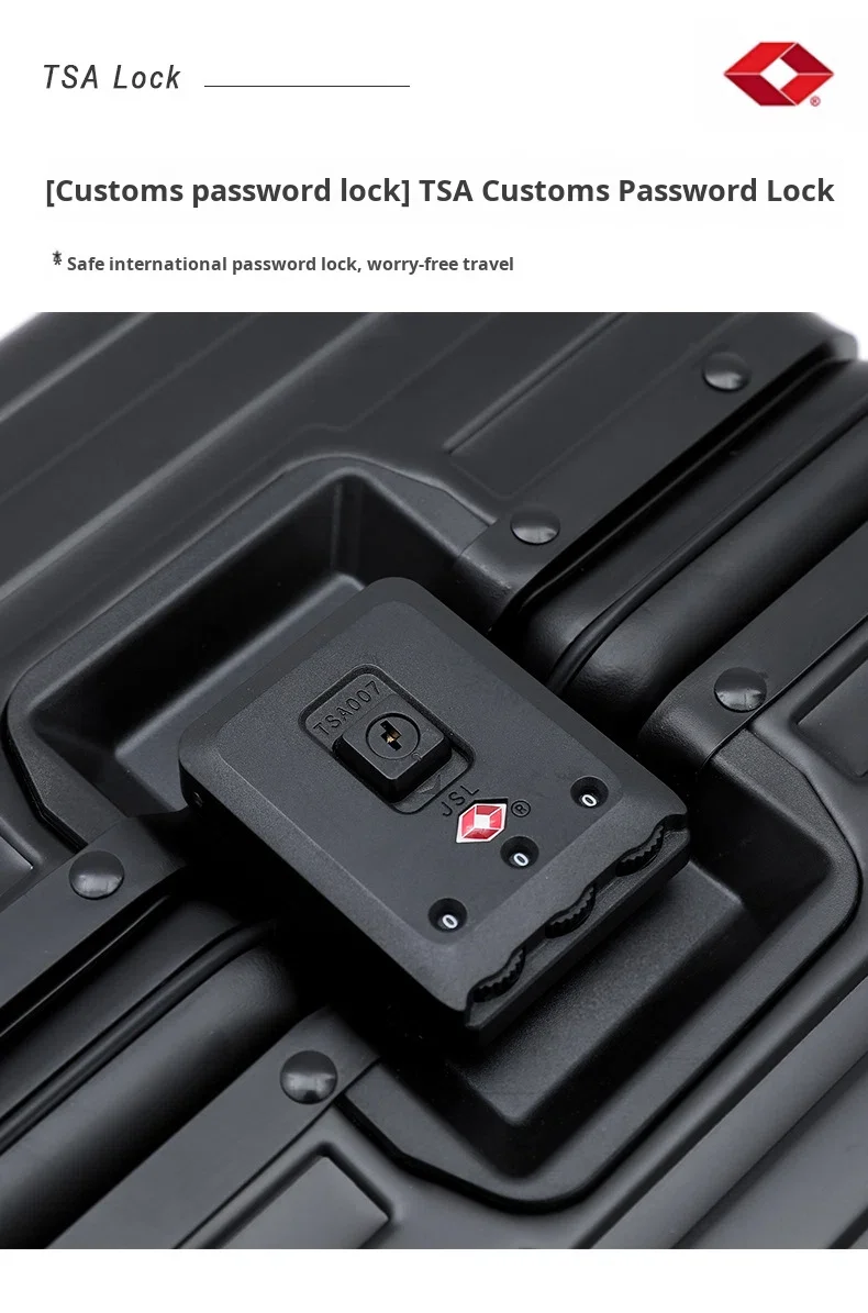 product new design all aluminum suitcase luggage fashionable spinner silent wheels waterproof tsa lock custom acceptable-12