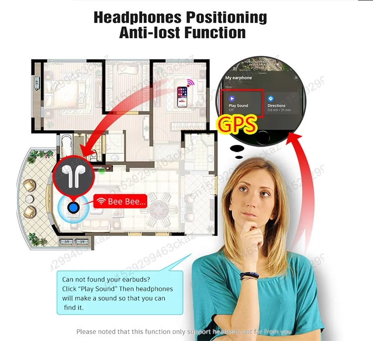 i500 tws Pods Air 2 GPS changeable name In-ear smart sensor Bluetooth headset i200 i60 i80 i100 i500 tws - ANKUX.COM
