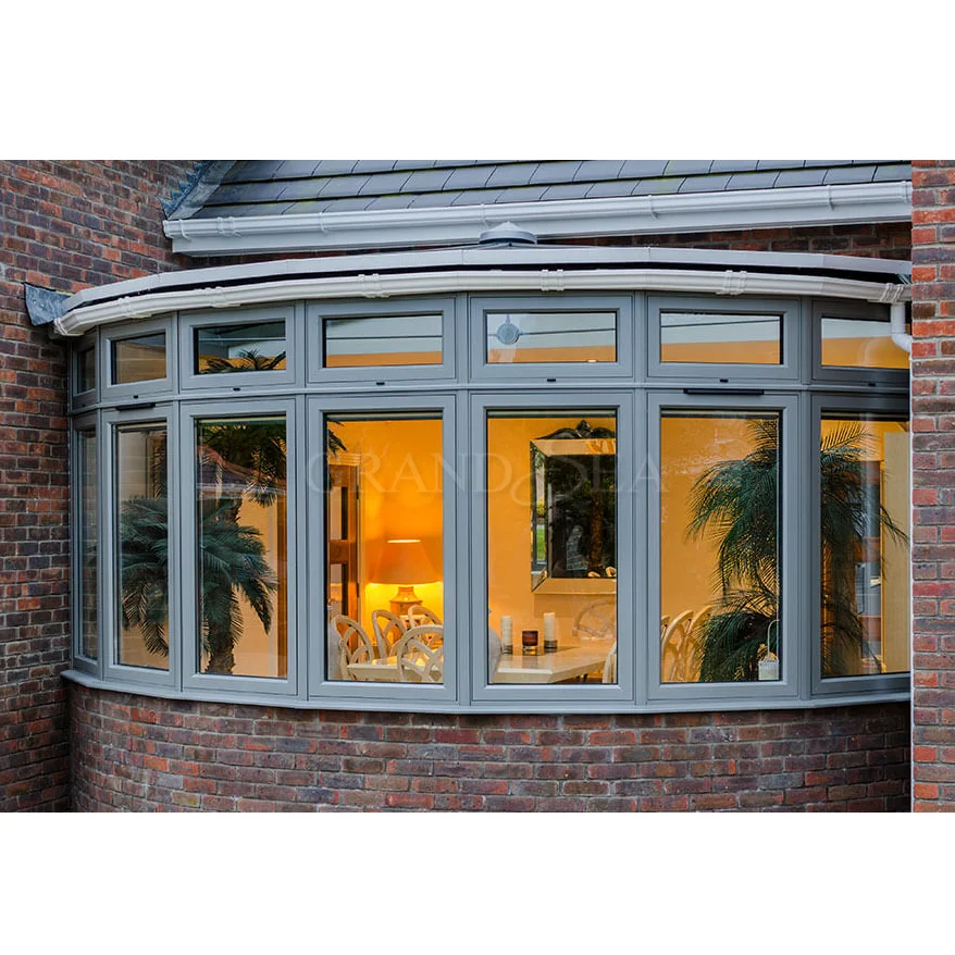 Fairview Windows Wholesale Aluminum Casement Bay Windows with Double Glaze for Balcony ...