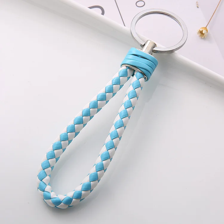 Handwoven Leather Keychain Ring Holder - 2 Pack Braided Strap For Car Keys, Wallets & More - View #11
