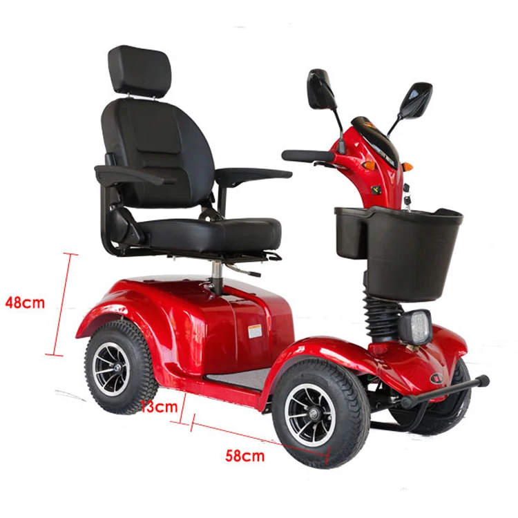 500-2000W Four Wheel Electric Mobility Scooter for Disabled