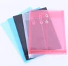 A5 A4 FC Size Clear Plastic PP Envelop File Wallet Folder With Strings And Buttons