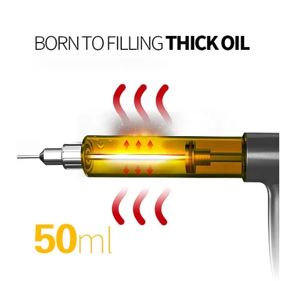 
2019 Digital Temperature Heating thick oil filling machine semi-automatic filling gun for wax oil vape pen cartridges 