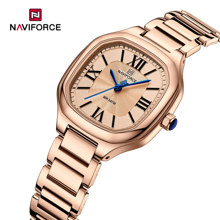 NAVIFORCE 5042 Ladies Watch - Customizable Stainless Steel Fashion