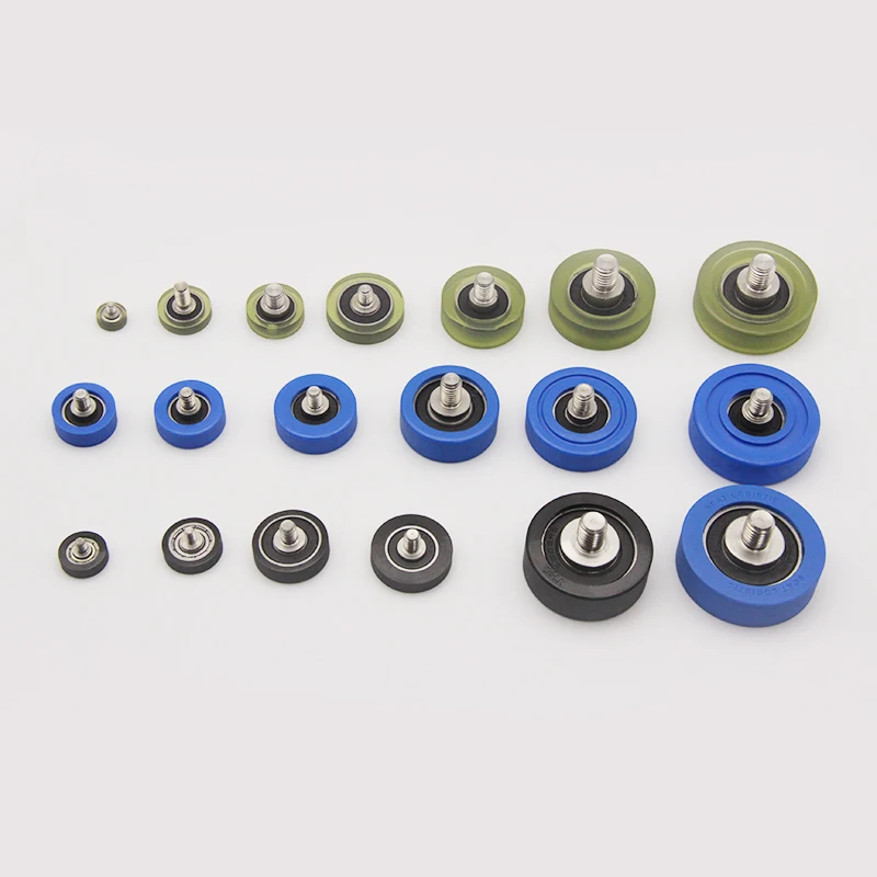Umbh Rubber Bearing Polyurethane Roller With Screw Pulley Wear