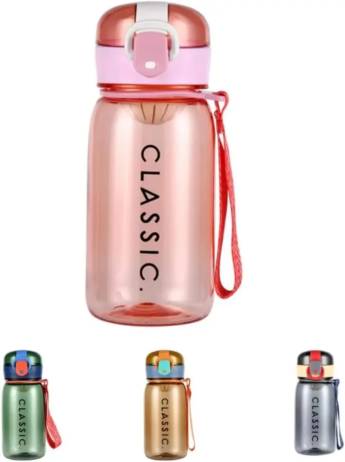 Newest Design Cute Water Bottle Creative Duck Beak Plastic Transparent Portable Direct Drinking