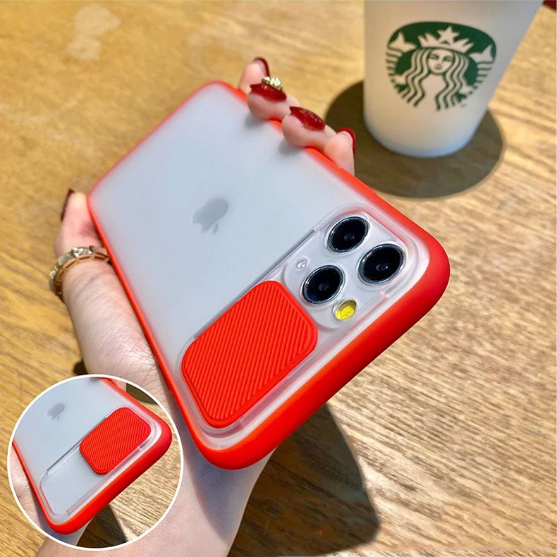 2020 Trending New Camera Cover Slide Lens Protection Case For iphone 11 Pro Max For Samsung S20 Cellphone Case
