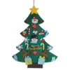 China Factory Handmade 3.3ft Felt Christmas Tree for Toddlers DIY Layered Felt Wall Christmas Tree with Hanging Ornaments