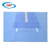 Split drape for surgery on the head neck and throat surgical kits