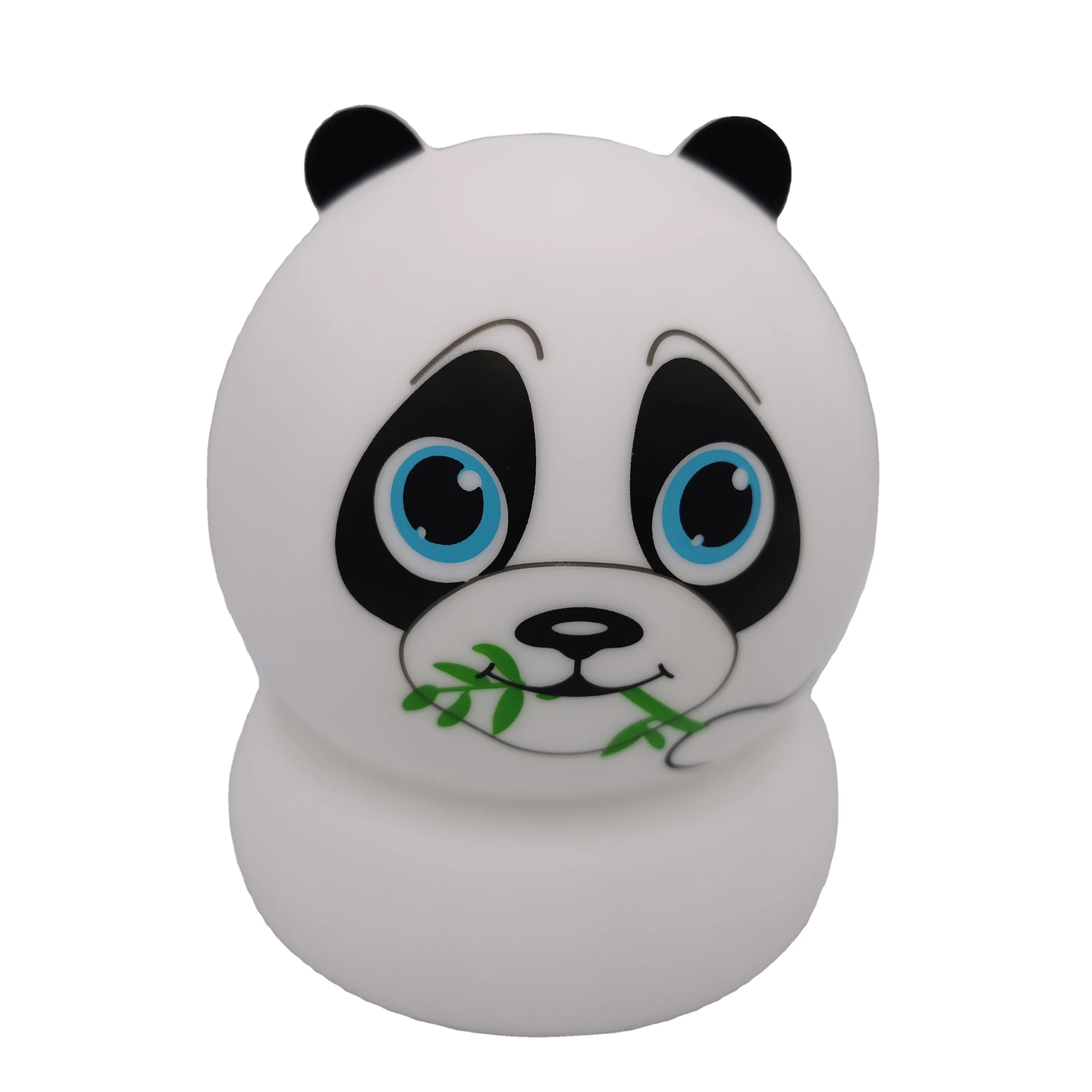 Customized Wholesale cartoon panda night light USB Charging soft desk lamp led night light with soft colors