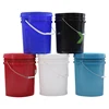 New design black plastic bucket 20l oil paint plastic bucket 20 liter paint bucket with great price