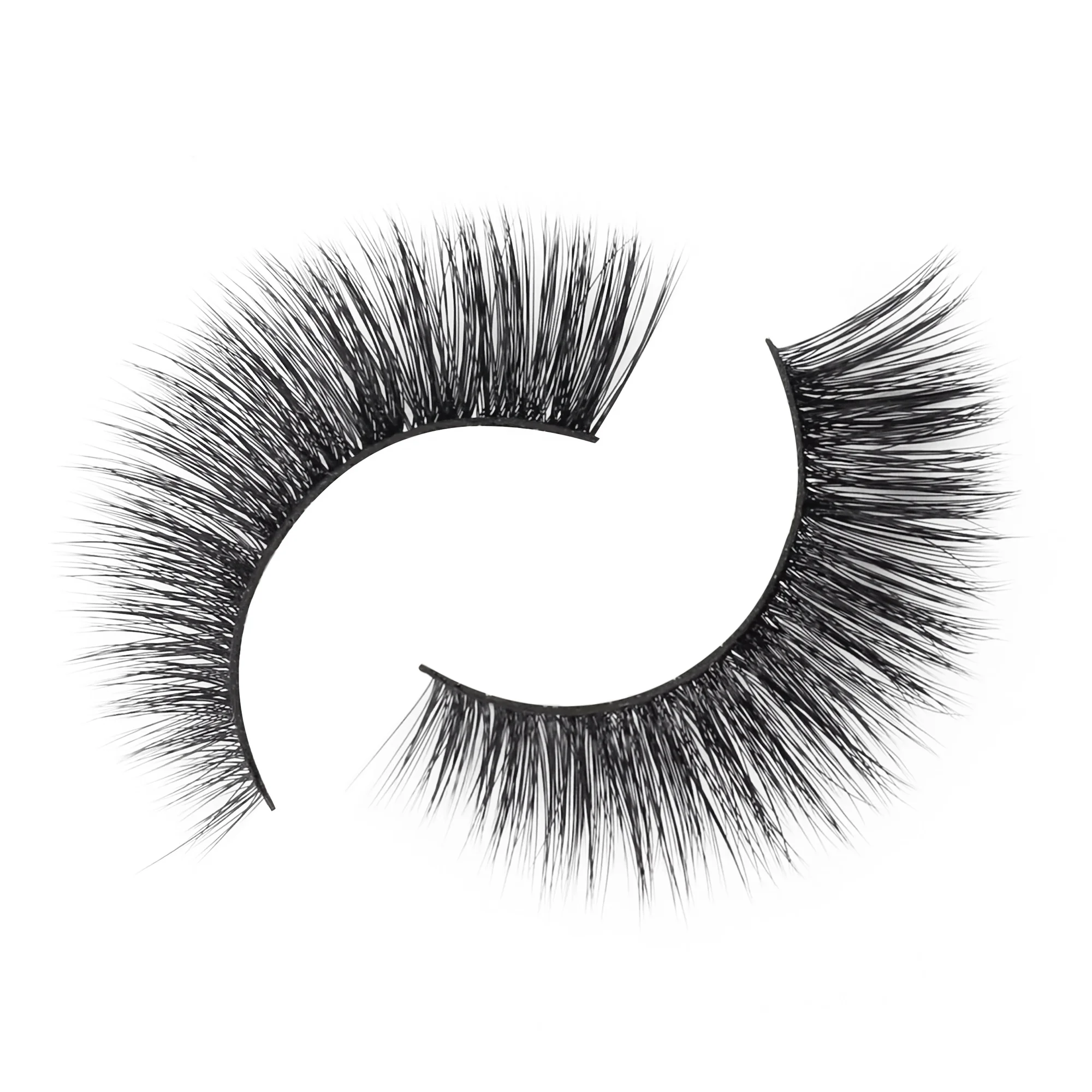 

2021 New Trend Wholesale Private Label Mesh Eyelash Silk Bags Hot Sale Individual 3d Fur Hand Made 3D Effect Natural Long 0.07MM