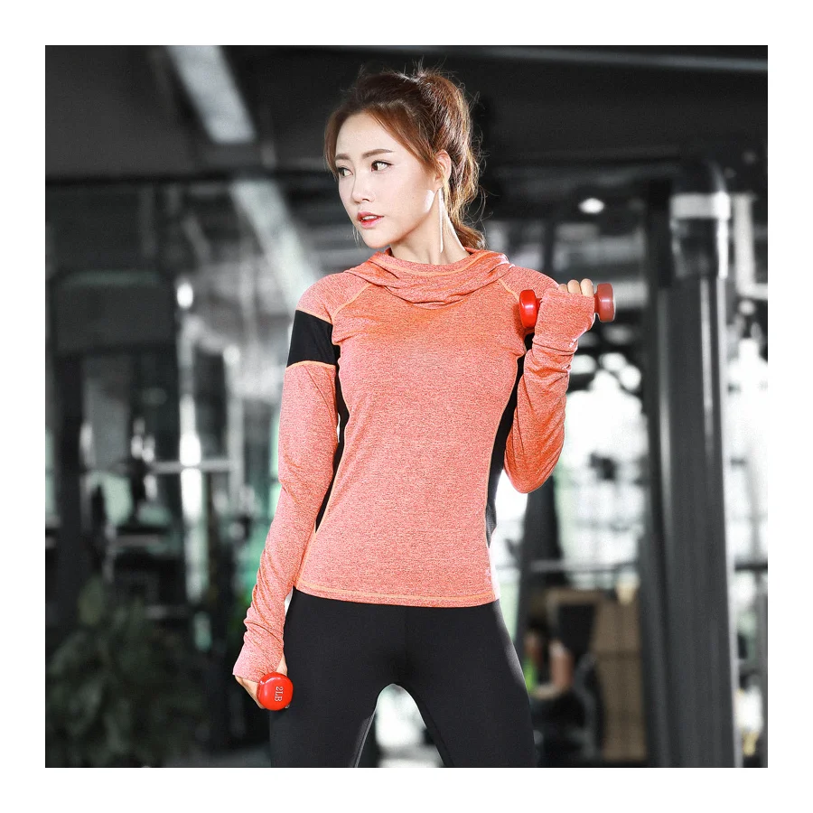 
2020 new autumn and winter sports breathable slim zipper long sleeve sweater outdoor running fitness top 