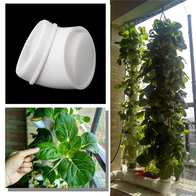 40Pcs DIY Hydroponic Pots for Vertical Tower Growing System Soilless Device Farm 