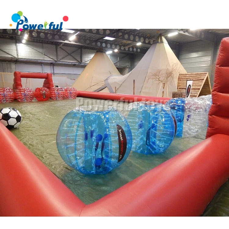 Hot sales new style outdoor inflatable human soccer field football pitch