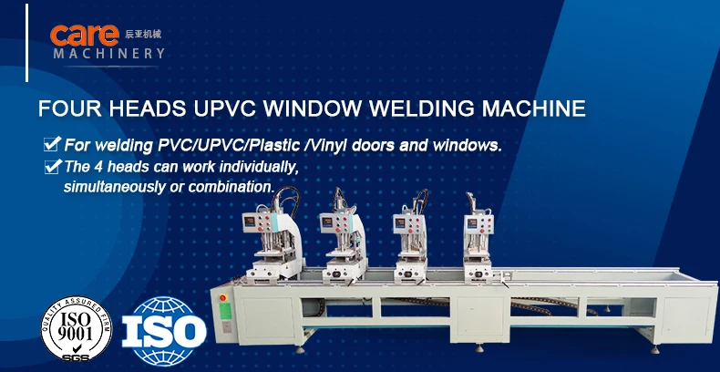 UPVC Profile Window Door Seam 4 Head Welding Fabrication Machine