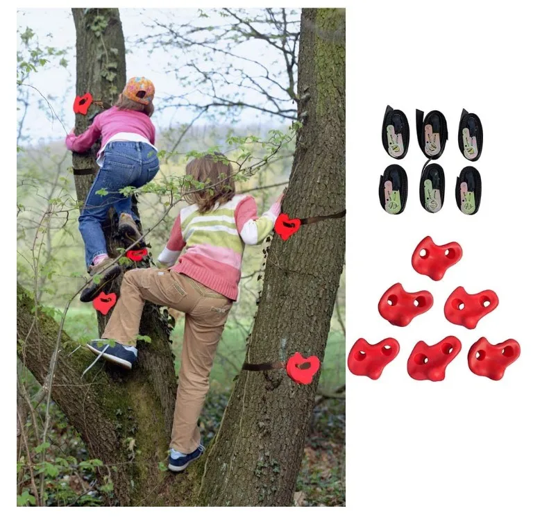 
Inspired by American rock climbing holds for kids tree 