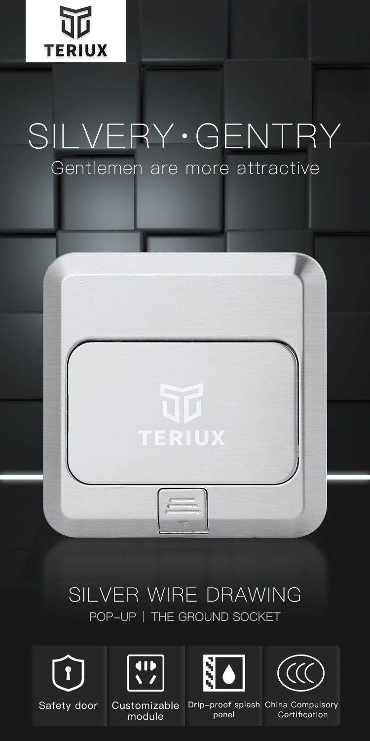 Wholesale uk standard stainless steel electrical power supply 13A pop up floor socket box