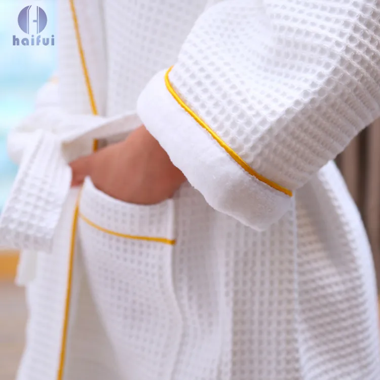 Luxury Cotton Hotel Spa Terry Towel Bathrobe Color Terry Towel Bathrobe