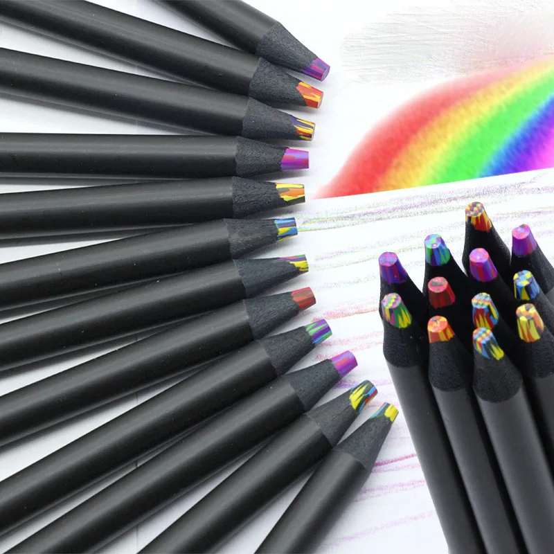 Art Colouring Pencils 12 Rainbow Shades For Drawing And Sketching_voghion.com