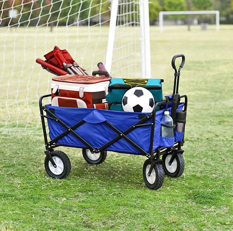 
OEM 4 Wheel Outdoor Camping Garden Tool Foldable Collapsible Wagon Folding Utility Beach Sport Wagon 